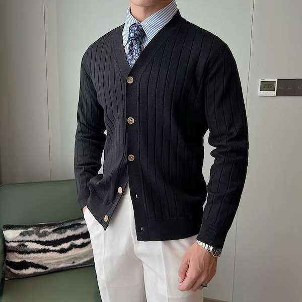 Mens Korean Style Sweater - Etsy