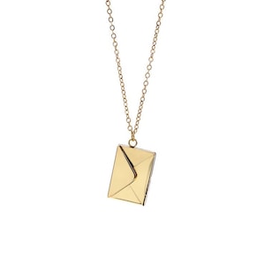 Collar con carta de amor personalizada, collar "Te amo", regalo personalizado para ella, joyería romántica, regalo de San Valentín, collar de aniversario