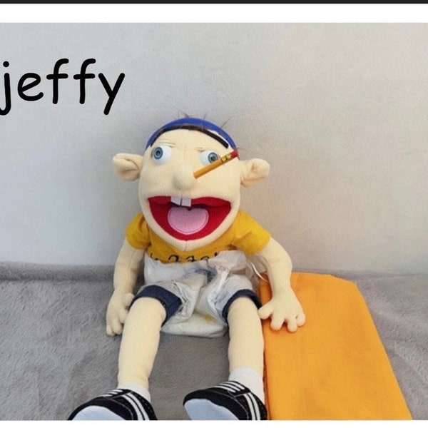 FREE SHIPPING Jeffy Plush Toy Hand Puppet,Jeffy Plush Toy Cosplay,Jeffy Hat Hand Puppet.