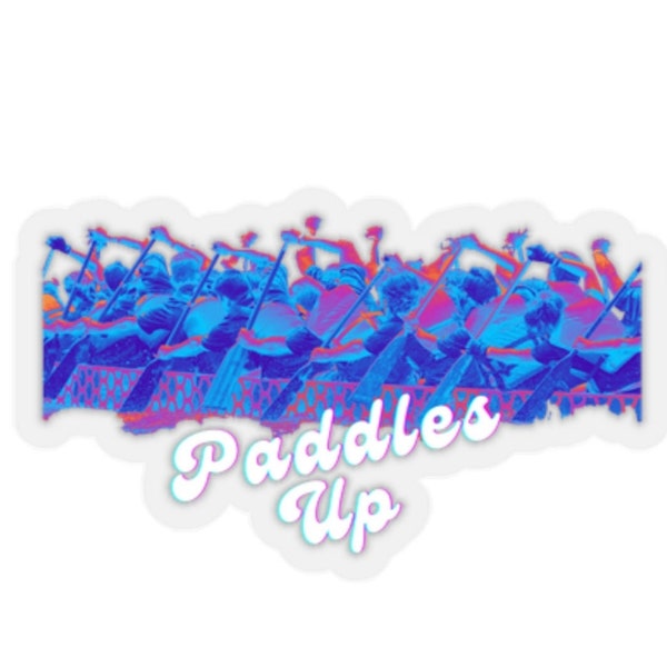 Dragon Boat Race Festival Kiss-Cut Stickers "Paddles Up"