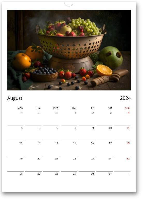 Europe / APAC Colander Calendar traditional Edition / Funny / Quirky / Christmas / Birthday