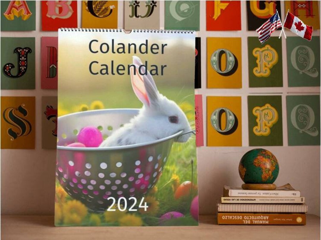 Colander Calendar seasonal Edition / Funny / Quirky / Etsy