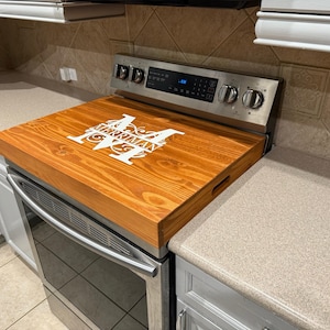 Gas Stove Cover | Boxed Stove Top Cover | Wood Stove Top Cover | Gas Stove Cover| Raised Stove Cover | Custom Noodle Board | Handmade