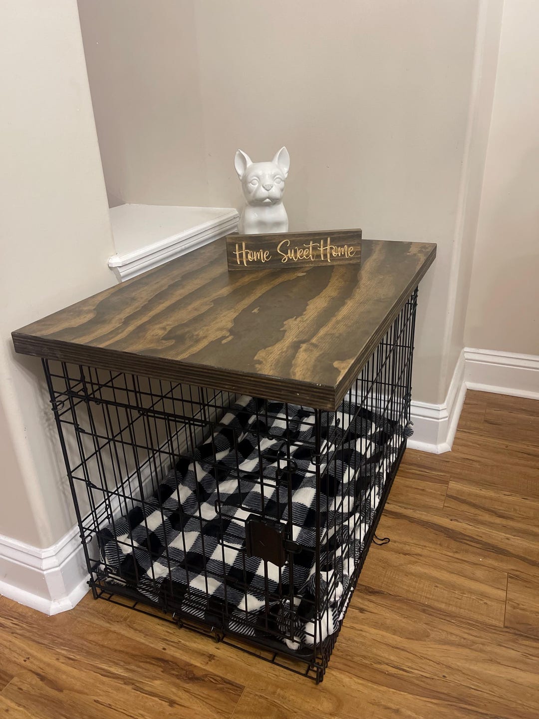 Small Dog Crate Cover | Dog Kennel Cover | Wooden Counter | Dog Crate ... - Crate Liners For Small Breed Dogs