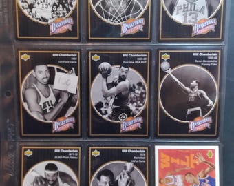 1992 Wilt Chamberlain Upper Deck Basketball Heroes Complete 10 card set (Cards 10-18 + Header)