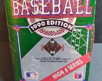 1990 Upper Deck High # Series Baseball Complete Set New in Box 100 Cards, Nolan Ryan, David Justice RC & many more
