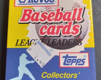 1988 Topps Revco League Leaders  Baseball Complete Set New in Box 33 Cards, Ryan, Boggs, Puckett & many more