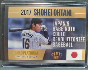 Rare 2017 Shohei Ohtani Rookie Phenoms # 16 Japan's Babe Ruth Pre-Rookie Limited Edition