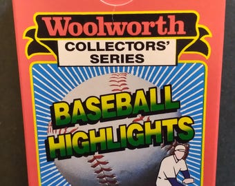 1989 Topps Woolworth Baseball Highlights Complete Set New in Box 33 Cards, Boggs, Canseco, McGwire & many more