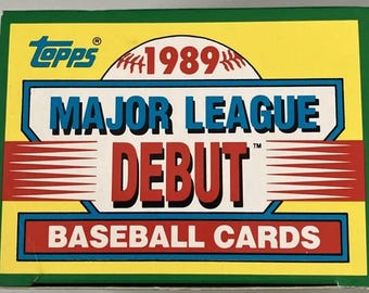1989 Topps Major League Debut Complete Set New in Box 152 Cards, Ken Griffey Jr, David Justice, Sammy Sosa & many more