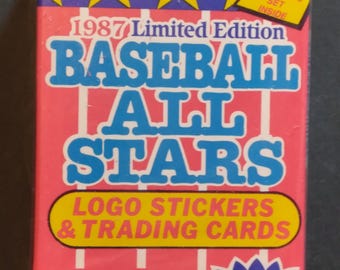 1987 Fleer All Stars Baseball Complete Set New in Box 44 Cards, Ripken Jr, Rose, Ryan & many more