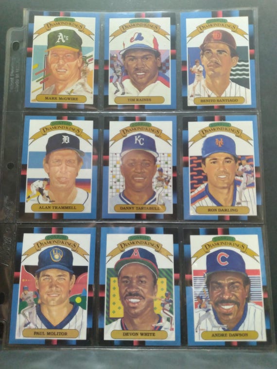 rare 1988 donruss baseball cards Herm Winningham Card # 581 No Dot after INC HTF 1988 Donruss Baseball Mark Grace