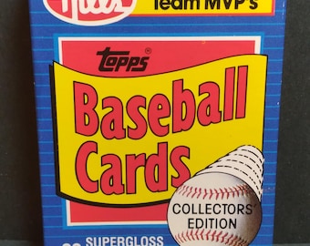 1989 Topps Hills Team MVPs Baseball Complete Set New in Box 33 Cards, Boggs, Canseco, Puckett & many more