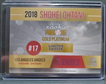Rare 2018 Shohei Ohtani Rookie Phenom #17 Limited Edition RC
