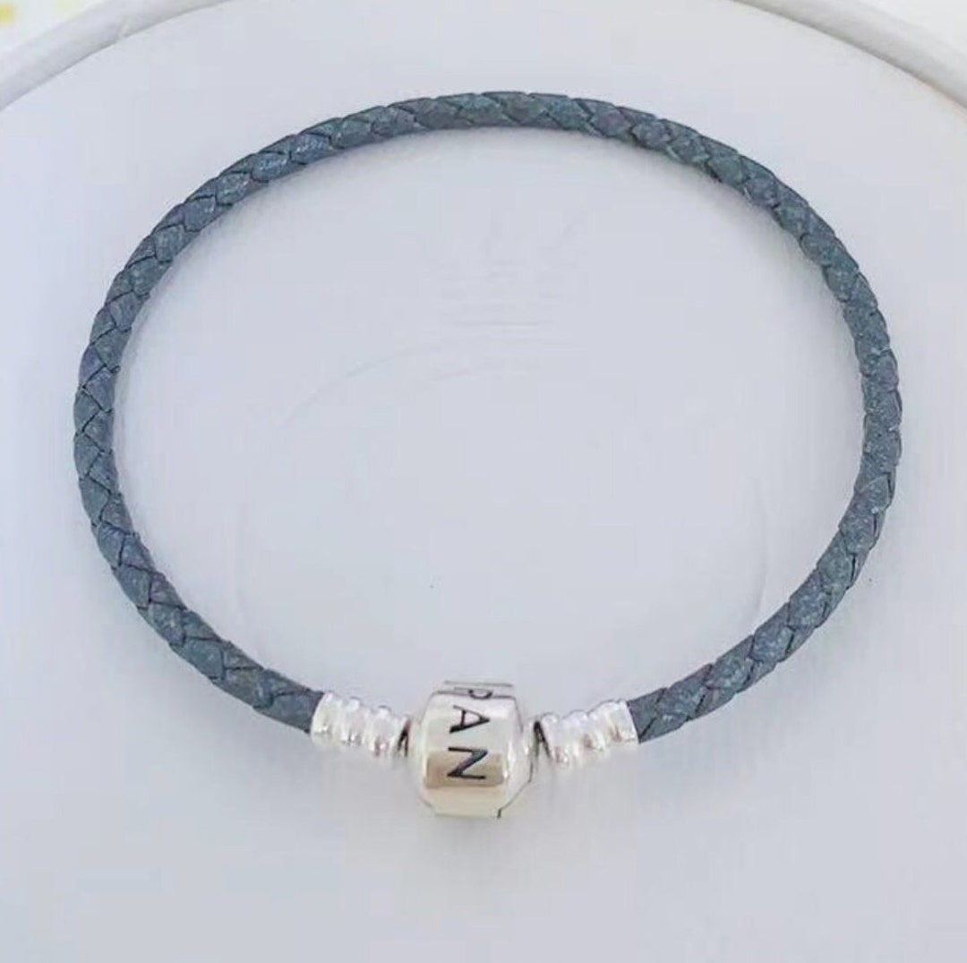 Pandora light clearance blue leather bracelet