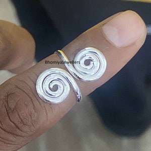 Sterling Silver Knuckle Ring: Boho Midi Ring, Handmade