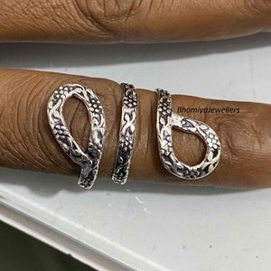 Sterling Silver Spiral Ring: Handmade Minimalist Swirl Jewelry