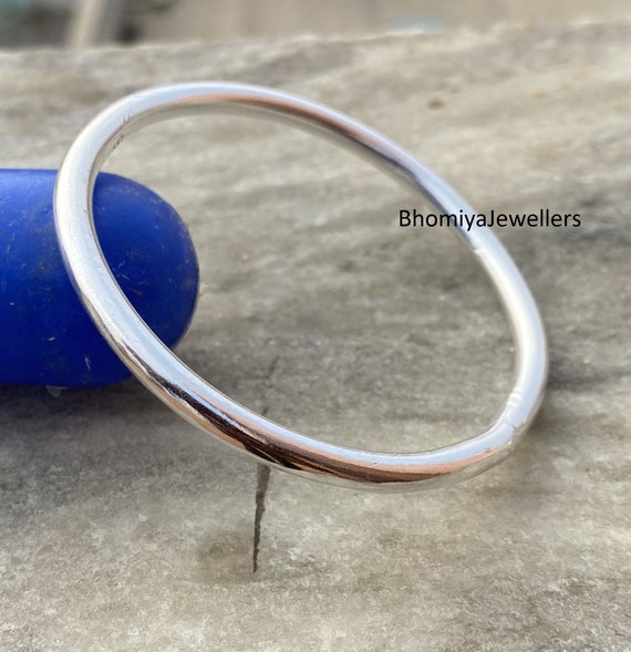 Sterling silver 7mm solid bangle Sterling silver 7mm solid bangle