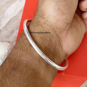 Handmade Sterling Silver Twist Bangle: Chunky Stackable Bracelet