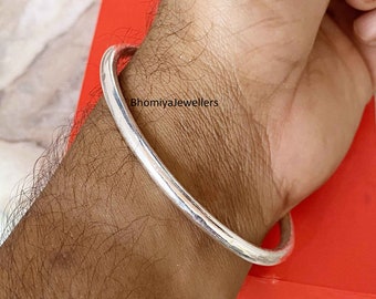Silver Twist Bangle, Solid 925 Sterling Silver Bangle, Stackable Bangle, Gift For Her, Thick Heavy Silver Bangle, Chunky Silver Bracelet