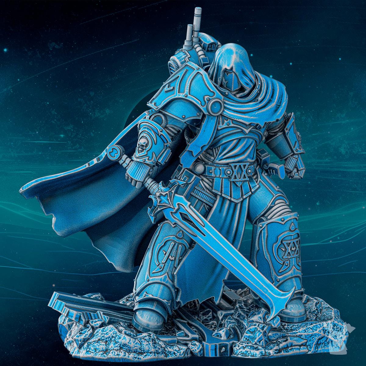 DakkaDakka.Store: Scylla Legion Omegor the Second Twin - Tabletop Kit - 3D Printing - For Wargaming, Tabletop
