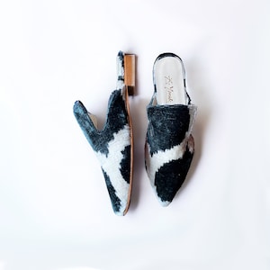 Winter Leather Slipper, Black Pump, Black Sandals Women,  Ethnic Shoes, Design Mules, Velvet Slipper, Short Heel Slipper, Stylish Slippers
