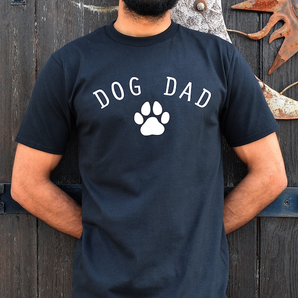 Dog Dad T-shirt - Men's Dog Lover Gifts, Dog Doggy Animal Pet Owner Shirt, dogdad tshirt Apparel, Dog Walking Shirt, Father's Day dog shirt