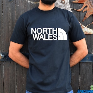 North Wales Parody T-shirt,  Welsh Heritage Proud Cymry Rugby Football Fan, Funny Slogan Joke Dad Husband Unisex Present, Short Sleeve Tee