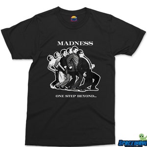 Camiseta vintage inspirada en Madness One Step Beyond, camiseta de moda de los años 70 de la banda de ska retro, regalo de ska de música jamaicana clásica de los años 70, top unisex