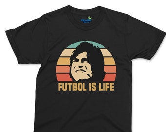 Futbol Is Life T-Shirt, Vintage Footballer Gift, For Football Soccer Fans Mens Kids Football Shirt Unisex Women Oversized Tee Top