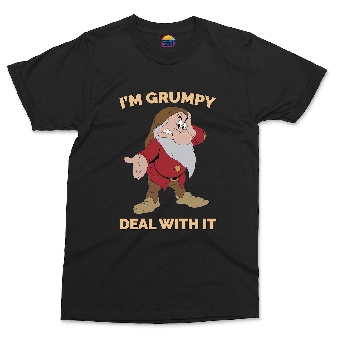 I'm Grumpy Funny T-shirt, World Book Day Costume Shirt, Seven Dwarfs ...