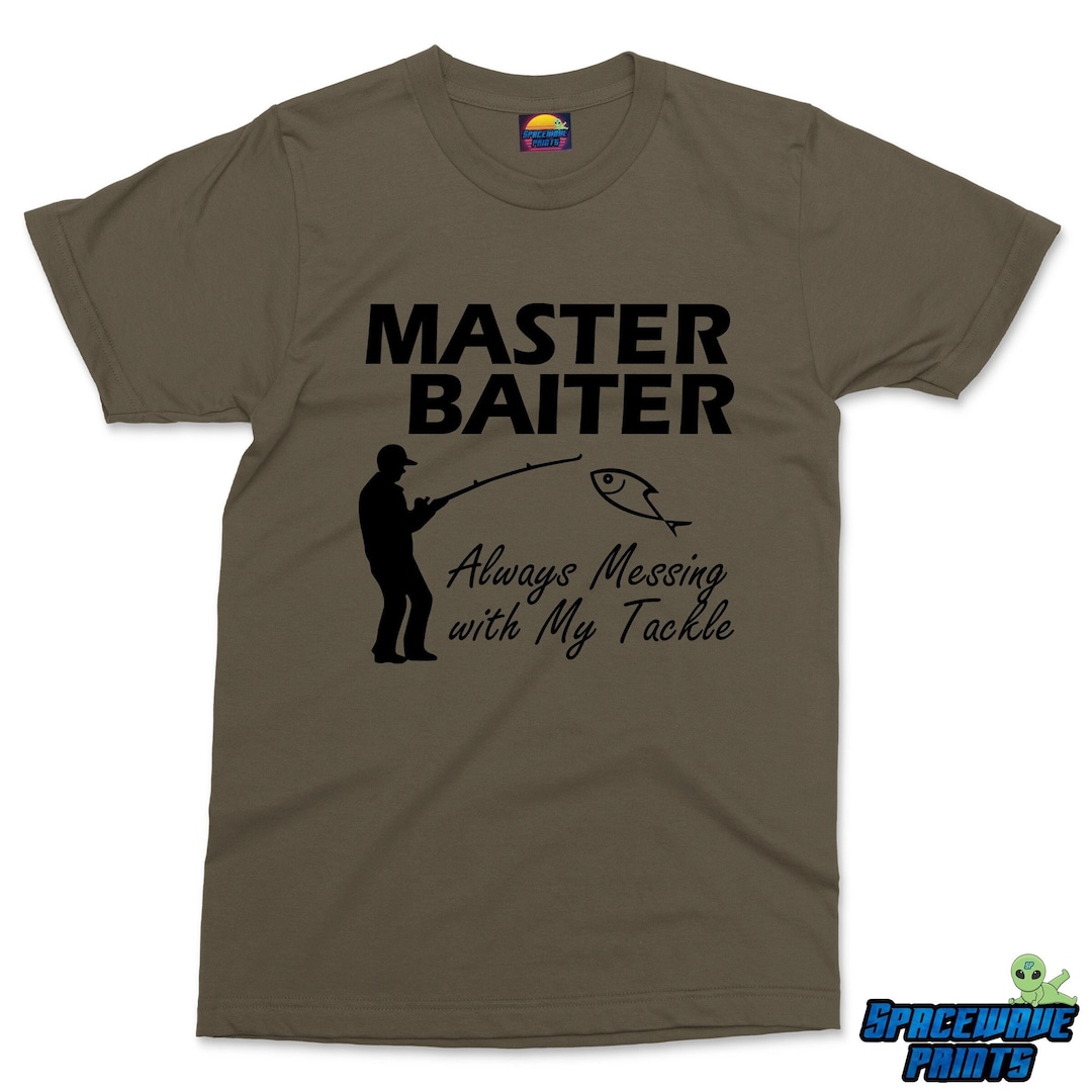 Master Baiter Fisherman Joke Tshirt Funny Fishing Gifts for Etsy