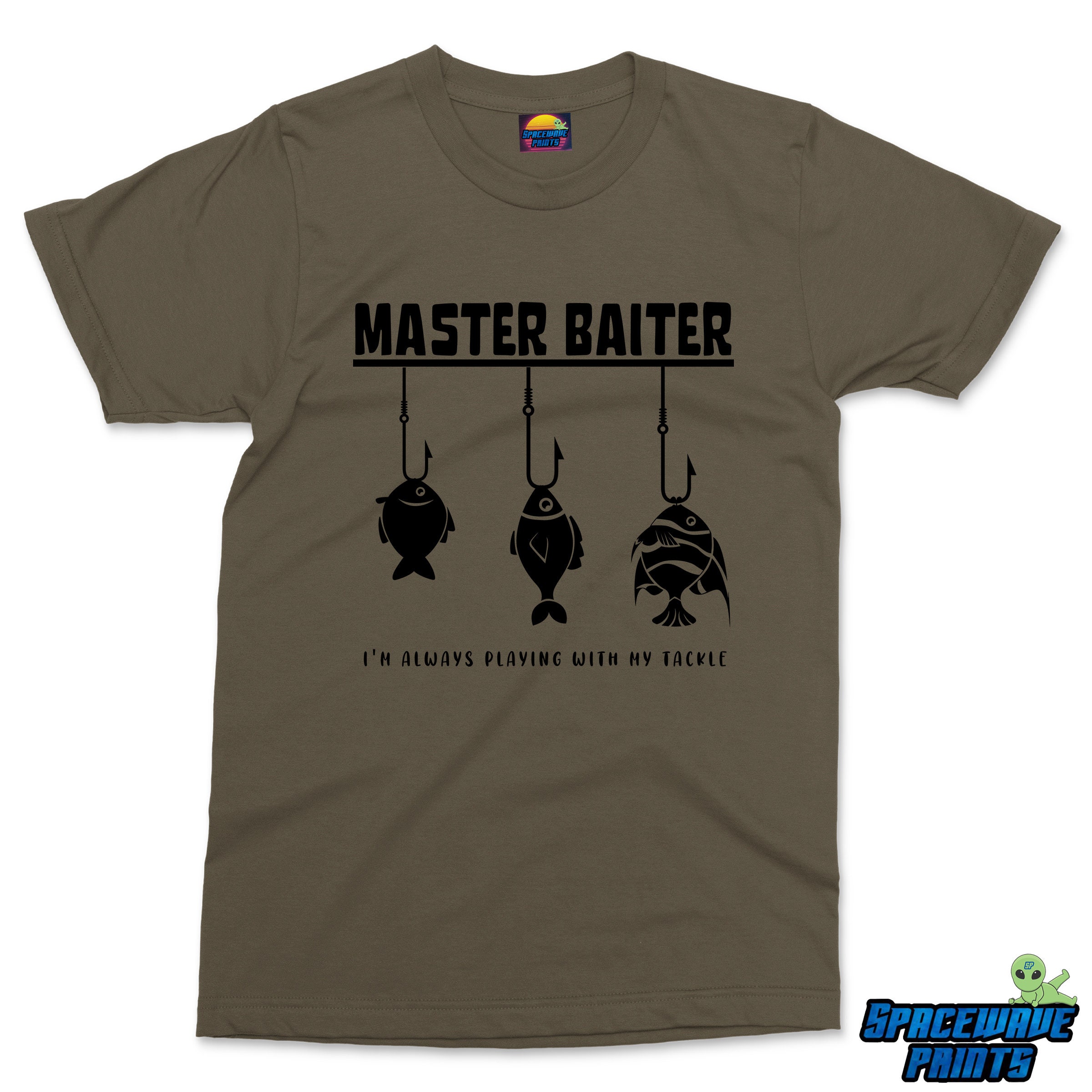 Master Baiter Funny Fishing T-shirt, Rude Offensive Fishing Joke