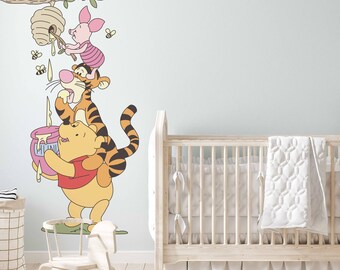 くまのプーさんの名言ウォールステッカー：ティガー、ピグレット、子供 