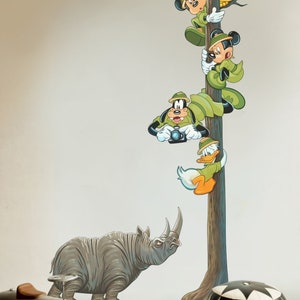 Mickey and Friends wall stickers for kids room Disney wall decal for nursery cartoon wall art for living room animals wall decor bedroom