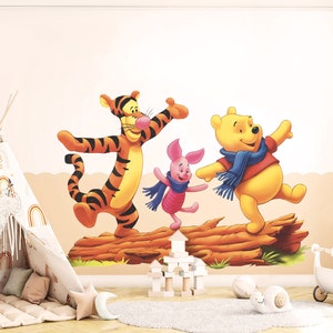 Winnie the Pooh wall sticker removable Winnie the Pooh and friends wall decal for kids free shipping disney wall art nursery decor