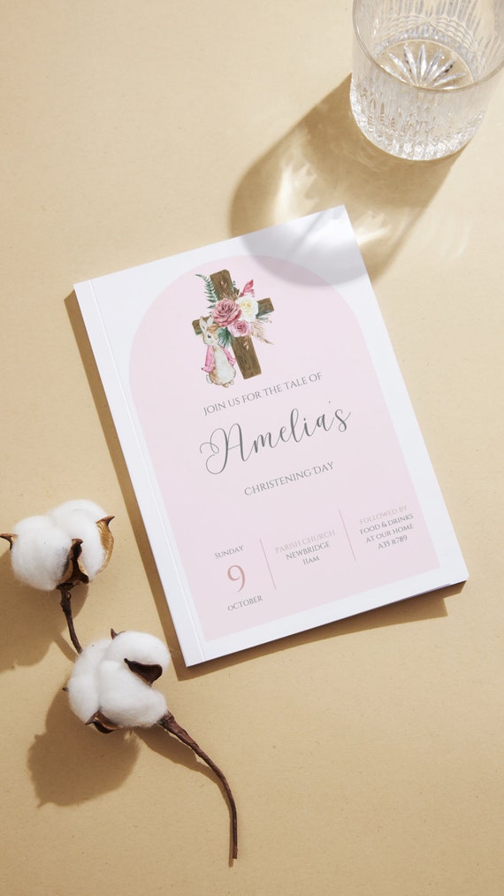 Invito Battesimo Bimbo Personalizzato - Feste - Biglietti E Inviti