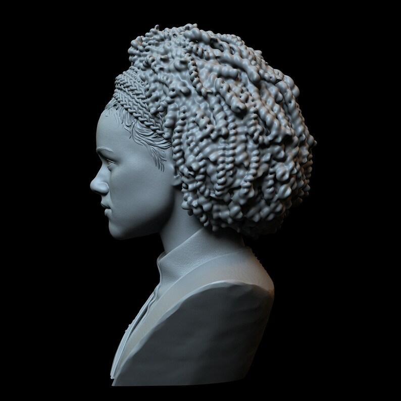 3D Missandei Bust STL File 3D Game Of Thrones Missandei Bust Printer
