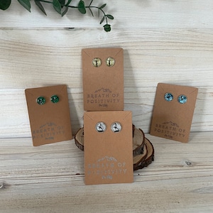 Glitter men’s gymnastics stud earrings