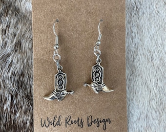 Small Boot Western Earrings.