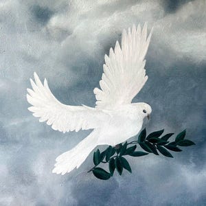 Peace Dove Acrylic Painting