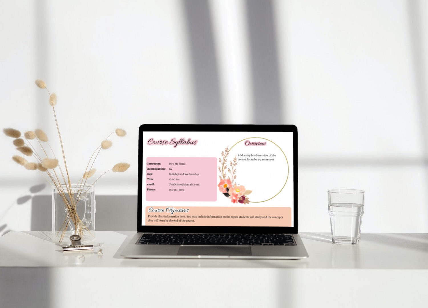 Colorful Syllabus Template Version 2 | Fully Customizable Syllabus for ...