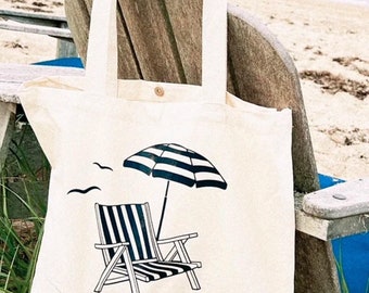 Coastal Club Tote Bag / Beach Bag / Jumbo Tote Bag / Summer Beach Bag