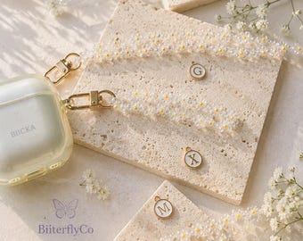 Daisy Flower Phone Strap /Phone Charm/ Key Charm/ keychain - Customizable