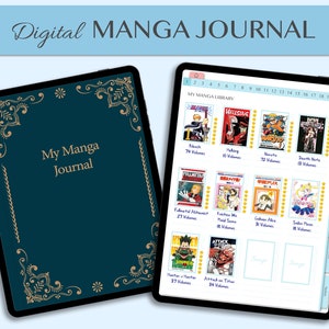 Digital Manga Reading Journal for GoodNotes, Manga Planner Log, Manga Collections, Manga Reviews, GoodNotes iPad Journal, Noability