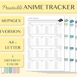 ANIME WATCH LIST: Anime to Watch Tracker, Anime Tracker Journal, 24 pages 6  x 9: Anime to Watch Tracker : Media, JGVision: Amazon.sg: Books