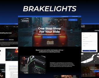 Car Website Template | Easy Wix Template | Responsive Template | Automotive Website | Auto Detail Website | Car Repair Shop