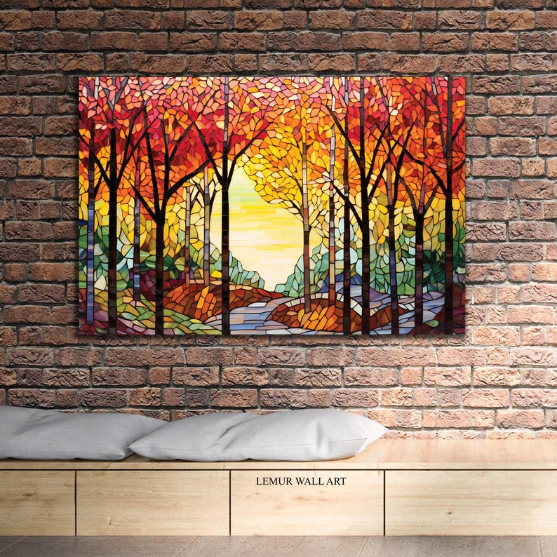 Tempered Glass Wall Artstained Wall Art life of Tree Wall