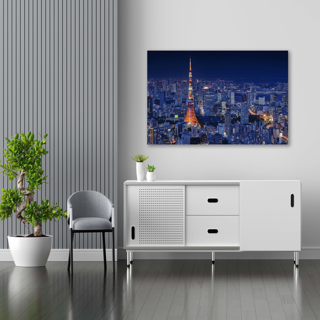 Curated visual reference: Visual Reference: Tempered Glass Wall Art City View Wall Decor Glass Printing