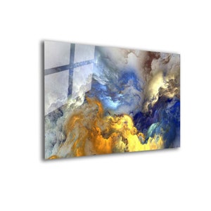 Tempered Glass Wall Art-Fractal Glass Wall Decor-Abstract Wall Art-Glass printing-Red Alcohol ink Art-Tempered glass art-Abstract decor